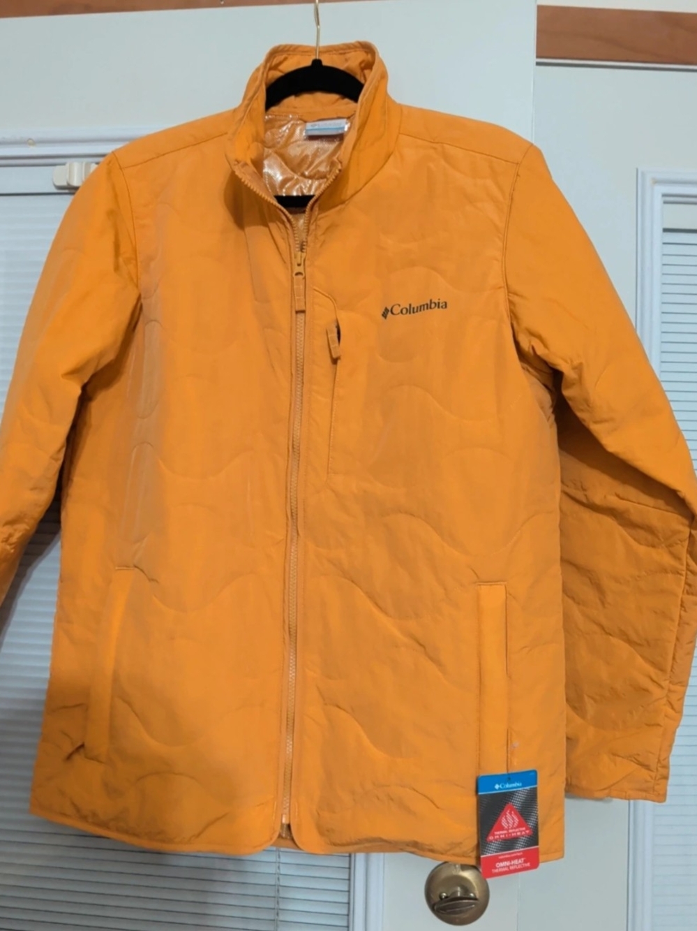 NWT Columbia Men's Bright Orange Puffer Jacket